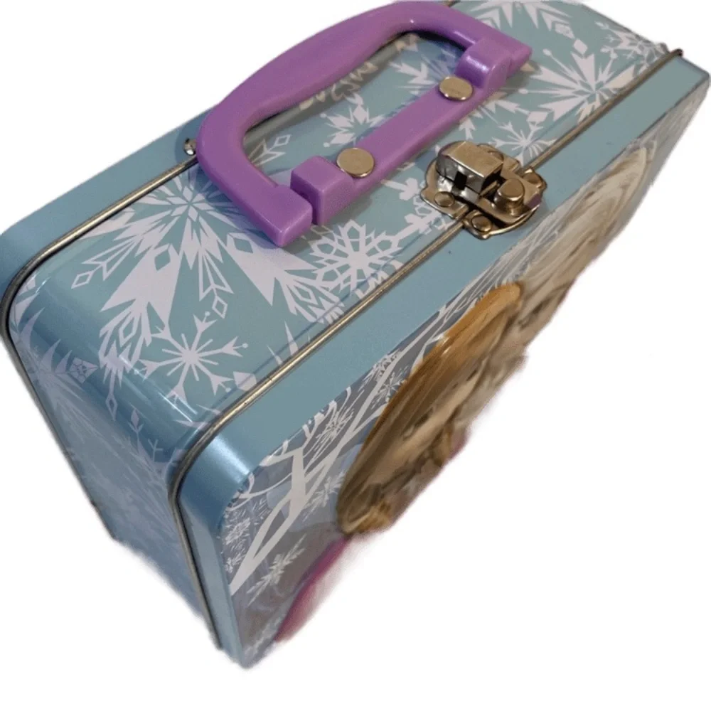 Vintage Frozen Disney Lunchbox Metal  School Lunchbox Travel Tin Lunch Bag Box